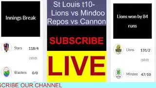 St Lucia T10 live cricket