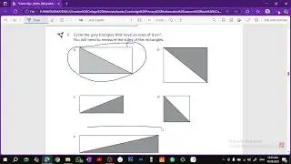 7.1 Rectangles and triangles - Cambridge Primary Mathematics Workbook 6 | شرح