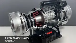 T700 Turboshaft Engine Educational Model #hawk