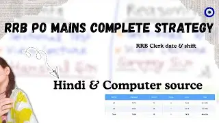 RRB PO MAINS COMPLETE STRATEGY...💥🎯✅
