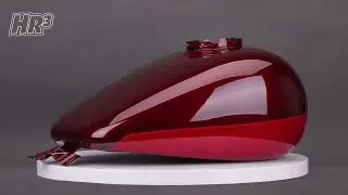 HR3 Mysterious Red Sunglo/ Velocity Red Sunglo Fuel Gas Tank #harleydavidson