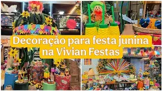 Decora&ccedil;&atilde;o de festa junina na Vivian Festas, muitas novidades