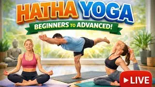 RAVINDER YOGA is live Live Hatha Yoga Class | Strength &bull; Flexibility &bull; Balance