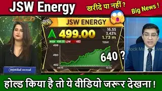 JSW Energy share latest news,Buy or sell ? Expert analysis,jsw energy share news,target tomorrow