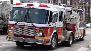 Philadelphia Fire Department Ladder 6 & Battalion 11 Responding