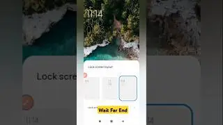 Lock screen layout. how to lock screen layout. display clock on lock screen android.#youtubeshorts