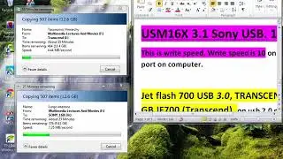 how to buy usb flash drive Comparison Sony vs transcend 16 GB in detail Write speed on usb 2 0 Port