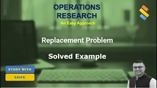 Replacement Problem in Operations Research   when constant resale value is given