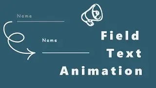 Dynamic Input Field Text Animation || HTML & CSS Web Forms
