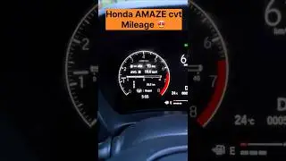 Honda amaze cvt 2025 Mileage for education purpose #honda #hondaamaze #amaze2025