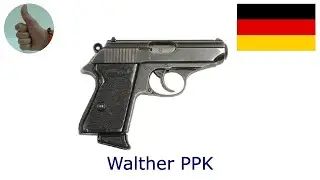 Walther PPK (Polizeipistole Kriminalmodell), 7,65 mm Browning (7,65x17 mmSR/.32 Auto)
