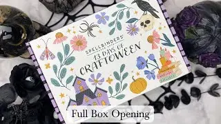 Full Box Opening of the Spellbinders 13 Days of Craftoween Box