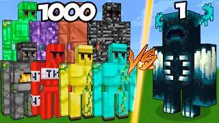 WARDEN vs LOS GOLEMS MAS FUERTES DE MINECRAFT😱