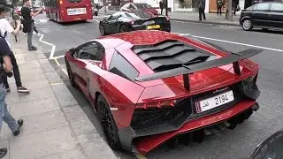 Arab Lamborghini Aventador SV hits London!!