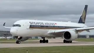 Singapore Airlines Airbus A350-900 Departure | Manchester to Singapore