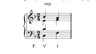 Resolving an incomplete V7 to a complete tonic triad