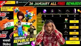 26 January 🇮🇳 Free Bundle + Emote + Rewards 🎁😍 | Free Rewards Republic Day Event 🇮🇳🎁 | Free fire