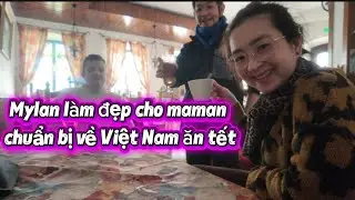 Nhà hàng ở pháp/ yoshi buồn khi ông ngoại đi chơi hihi