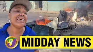 Police Station Destroyed | Protest in Spanish Town, Jamaica | TVJ Midday News