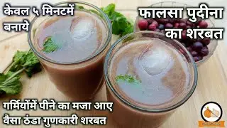 फालसा पुदीना का शरबत बनाना सीखें | Falsa Sharbat Recipe in Hindi | Falsa Juice Recipe | Summer Drink