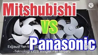 Mau tau? perbedaan Exhaust Fan Mitsubishi EX20 SC5T vs Panasonic FV20TGU5 #exhaustfan #kipasangin