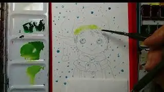 Paint a Cheerful Christmas Elf Easy Watercolor Method!