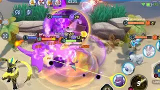 Zeraora after long time | Team fight | Discharge build is op | Pokemon unite