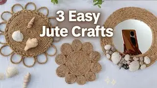 3 Easy Jute Rope Crafts | Budget-Friendly Home Decor Ideas ✨ @AnjaliArtevo 