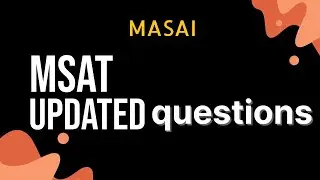 new updated msat questions#masai school