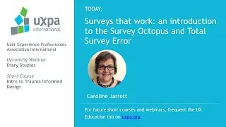 Surveys that Work: An Introduction to the Survey Octopus and Total Survey Error