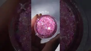 Girlypop Glitter Gel Swatch #slayfirecosmetics #glittergel #swatches #pinkmakeup