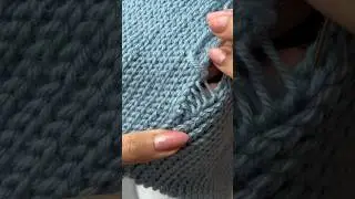 Матрасный шов #урок! Как сшить резинку крючком для манжет и воротника свитера.