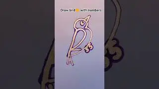 Can you draw bird🐤with numbers? #shorts#trend #fyp#trendingshort #viralvideo #ytshorts#youtubeshorts