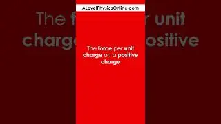 Electric Field Strength Definition - A Level Physics