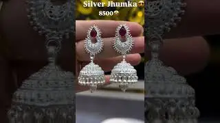 silver jhumka design#shorts #viral 😍😍