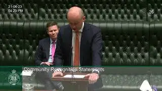 Matt Kean speaks in Parliament on Cathy Ruggero