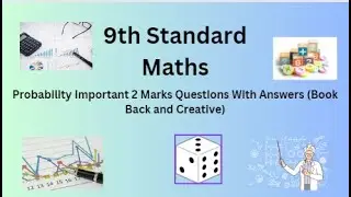 TN 9th Maths Probability Important 2 Marks Questions With Answers Book Back and Creative