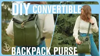 DIY 2-in-1 BACKPACK PURSE Tutorial + FREE Sewing Pattern