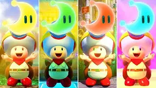 Captain Toad Treasure Tracker - All Super Mario Odyssey Levels