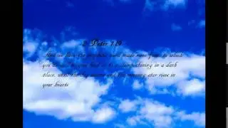 And we have the prophetic word (2 peter 1:19)