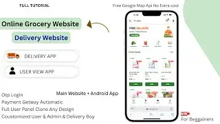 How to make grocery delivery app like blinkit & zepto with admin panel + delivery app