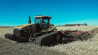 Cat 865c/Case 870 Ripping Corn Stalks Post Harvest, DJI Mavic 2 Pro Drone Footage