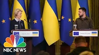 &lsquo;Your Fight Is Also Our Fight&rsquo;: E.U. Team Shows Solidarity In Kyiv Visit