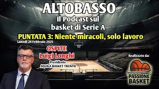 Intervista a Luigi Longhi, presidente Aquila Basket Trento. Podcast Altobasso pt.3 (PassioneBasket)