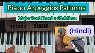 Piano Arpeggios Lesson : Combining Major Scale and 6th Minor Chord | Piano Tutorial for Beginners