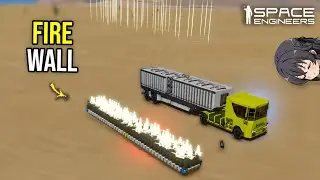Can a Wall of Firing Guns Stop Incoming Projectiles? Space Engineers
