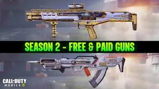 Season 2 All Free & Paid Epic Guns CODM - COD Mobile Leaks 2025