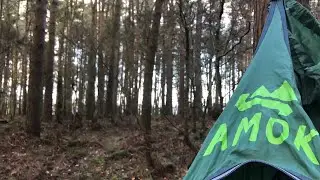 Solo hammock camping in the Amok Draumr 3.0