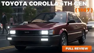 Toyota Corolla 6th Gen (1987-1991) Review | Classic E90 Model & Driving Experience