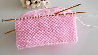 Sadece İki Sıradan Oluşan Yapımı Kolay ve Gösterişli Örgü Modeli #knitting #keşfet #pattern#handmade